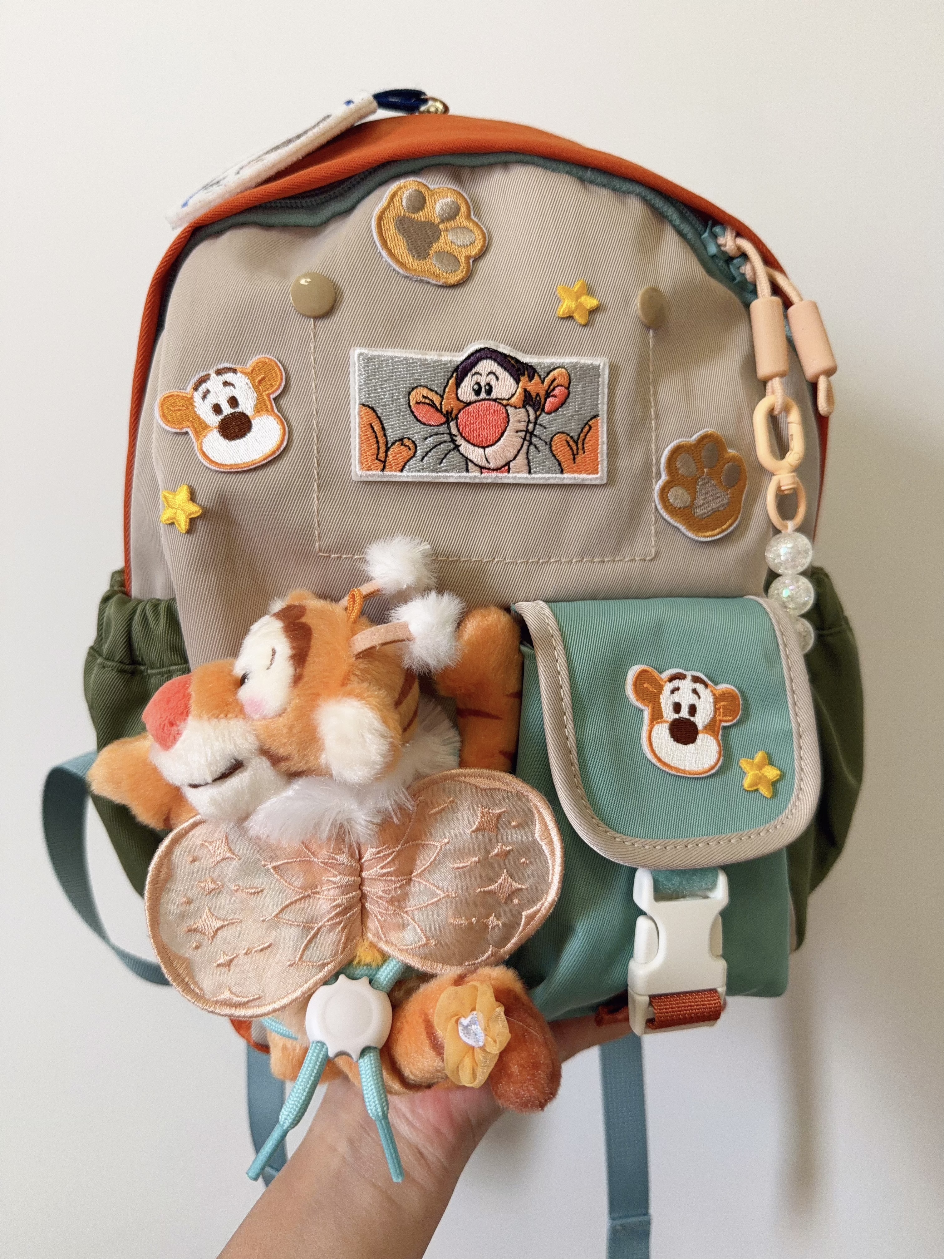 SHUKIKU乐兜兜儿童公仔双肩包幼儿园书包小学生防泼水背包 番茄奶黄 S+ 实拍图