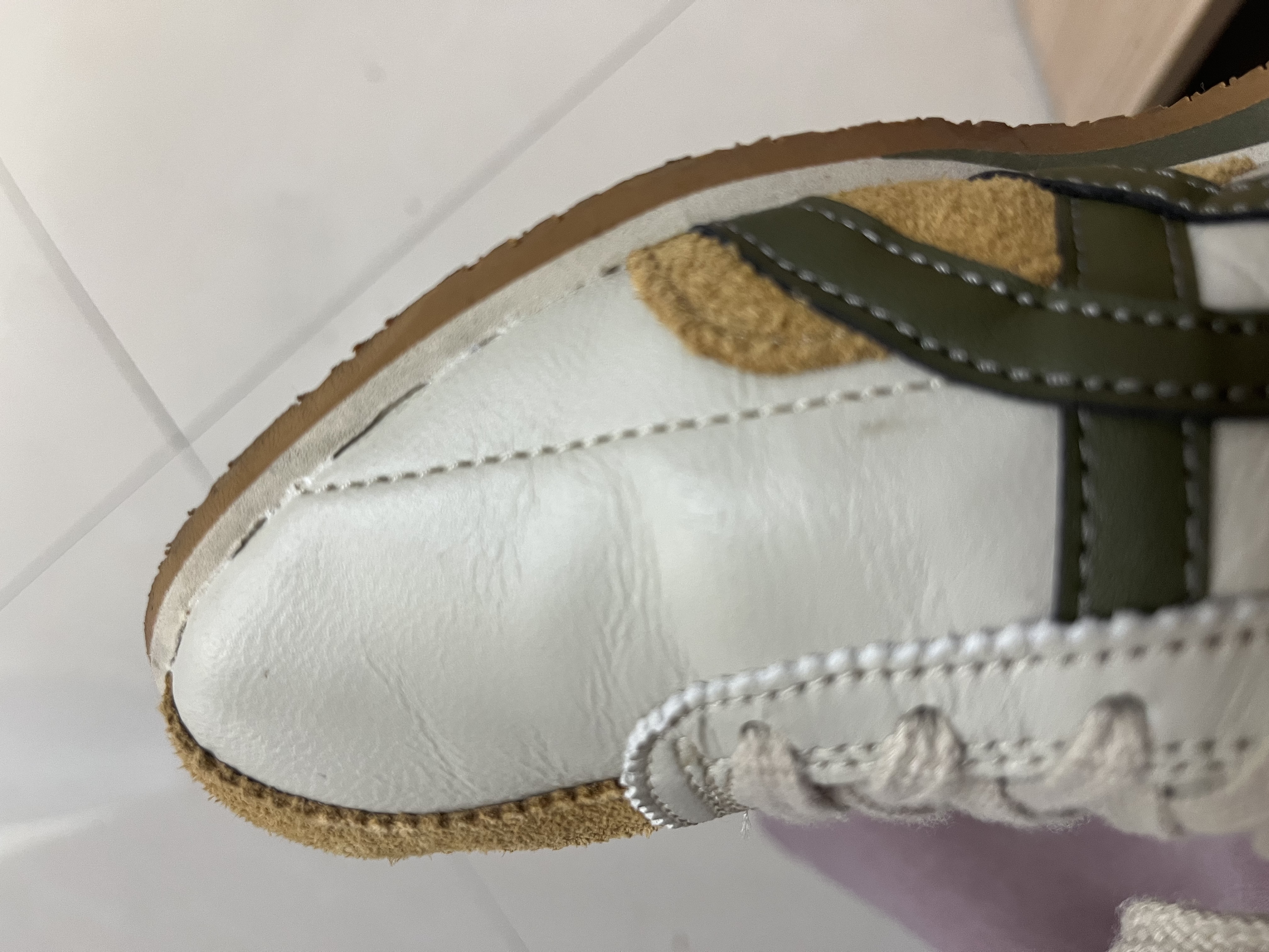 Onitsuka Tiger鬼塚虎男女鞋休闲鞋舒适透气轻便慢跑鞋RUNSPARK 1183B480 米黄色 37.5 实拍图