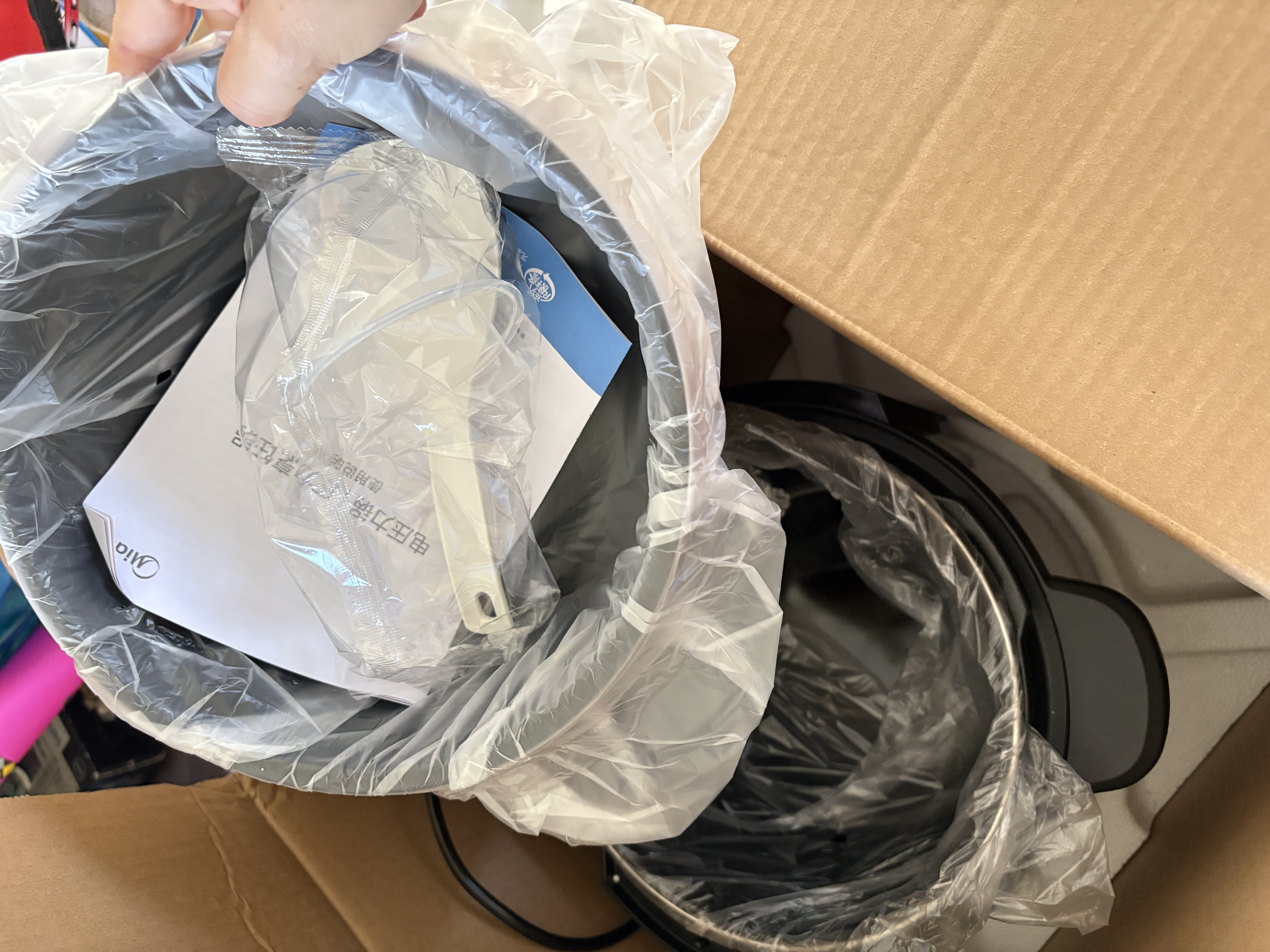 美的（Midea）电压力锅6升家用高压锅电高压锅双胆高压电饭煲智能预约压力锅全自动大容量高压电饭锅3-4-5-8人 【5升容量】双内胆 5L 实拍图