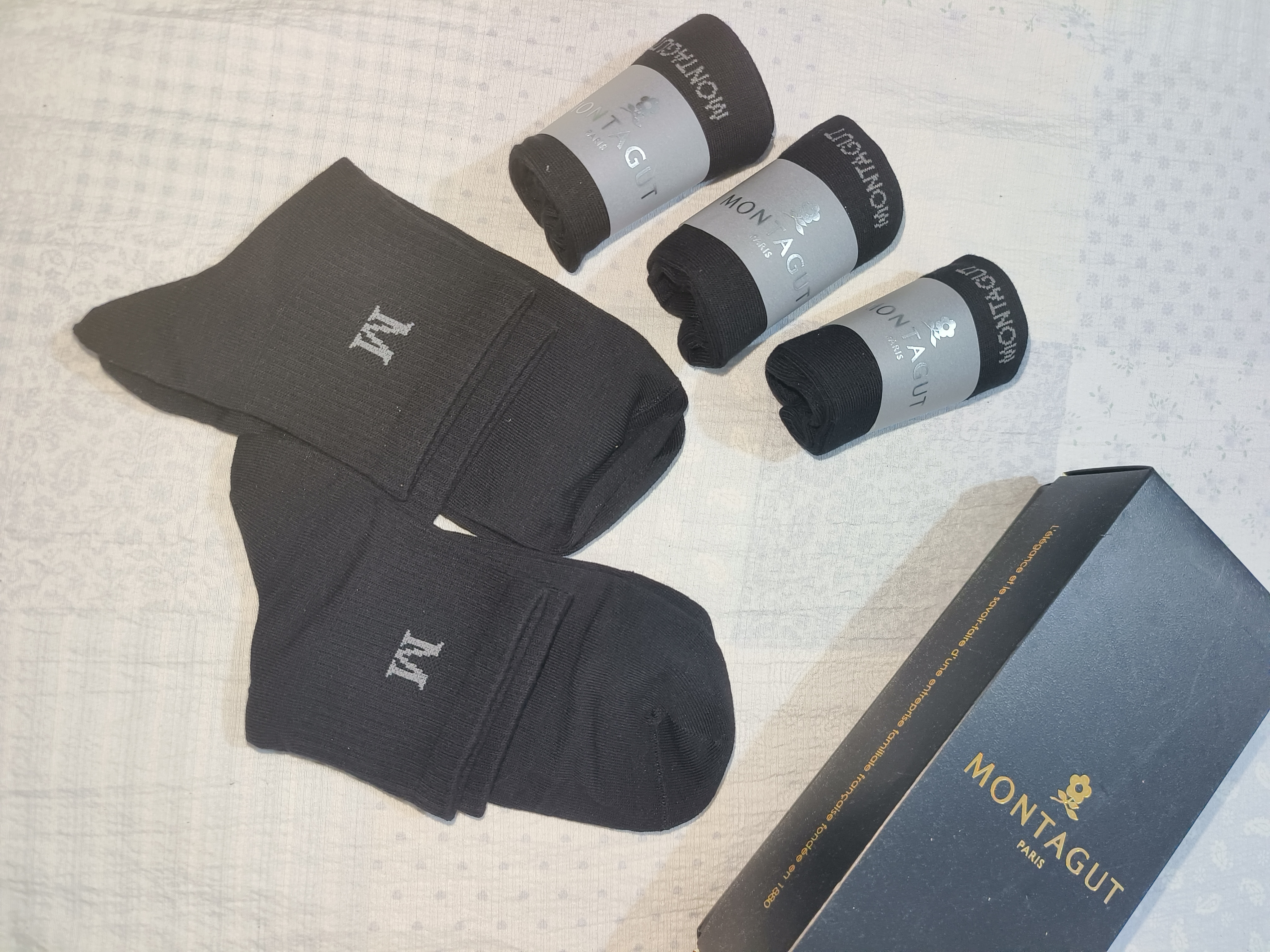 梦特娇袜子男士春夏季100%纯棉7A抗菌防臭艾草精油袜休闲透气运动中筒袜 实拍图