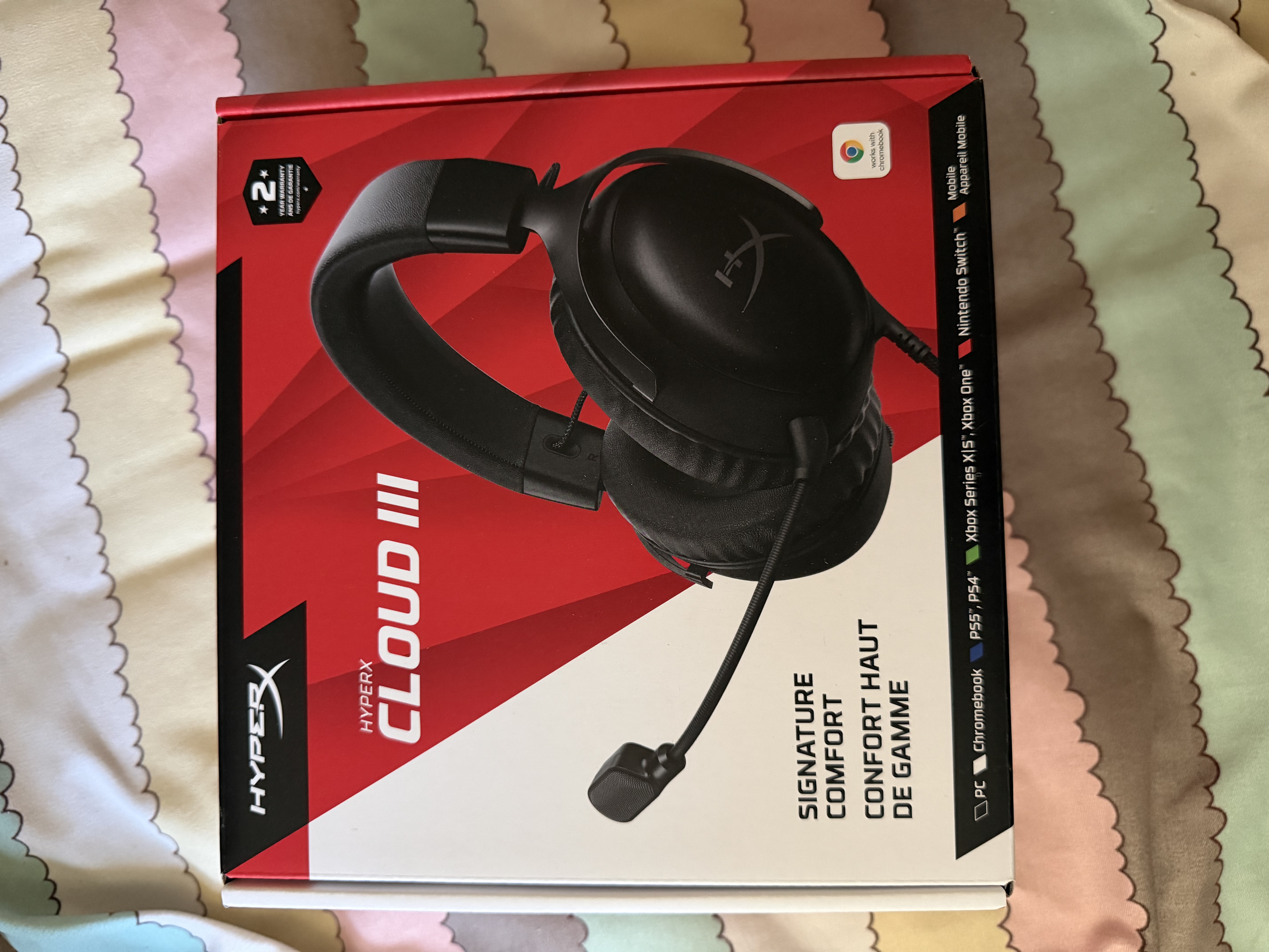 极度未知（HYPERX）飓风2飓风3系列电竞游戏耳机头戴式 fps吃鸡耳麦降噪麦克风 原金士顿cloud2电竞耳机 飓风3-黑【Hear360音效丨性能升级】 实拍图