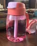 特百惠（Tupperware）CC企鹅350ML塑料杯夏季男女学生儿童水杯子便携带吸管 甜蜜粉 实拍图