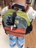 SHUKIKU儿童书包幼儿园背包防丢户外旅游防泼水超轻双肩包橙红S+码 实拍图