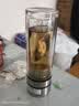 青苹果茶水分离杯350ml 双层玻璃一键开盖泡茶杯 中秋国庆节结婚伴手礼 实拍图