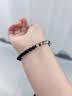 京莹【水生聚财】天然黑曜石手串男护身符绿幽灵水晶手链女生日礼物 实拍图