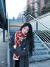 Charm Kendo围巾女秋冬季2026新款保暖围脖披肩氛围感生日新年礼物送女生女友 送女朋友实用老婆 红配米 实拍图