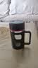 新款玻璃杯商务防爆把手大容量手柄办公室泡茶水杯防摔男女杯子 活动商务黑【两款随机发】 500ml 实拍图