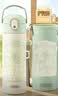 膳魔师（THERMOS）提摩西316L保温杯学生儿童水杯6-12岁上学专用吸管杯500ml 绿 实拍图