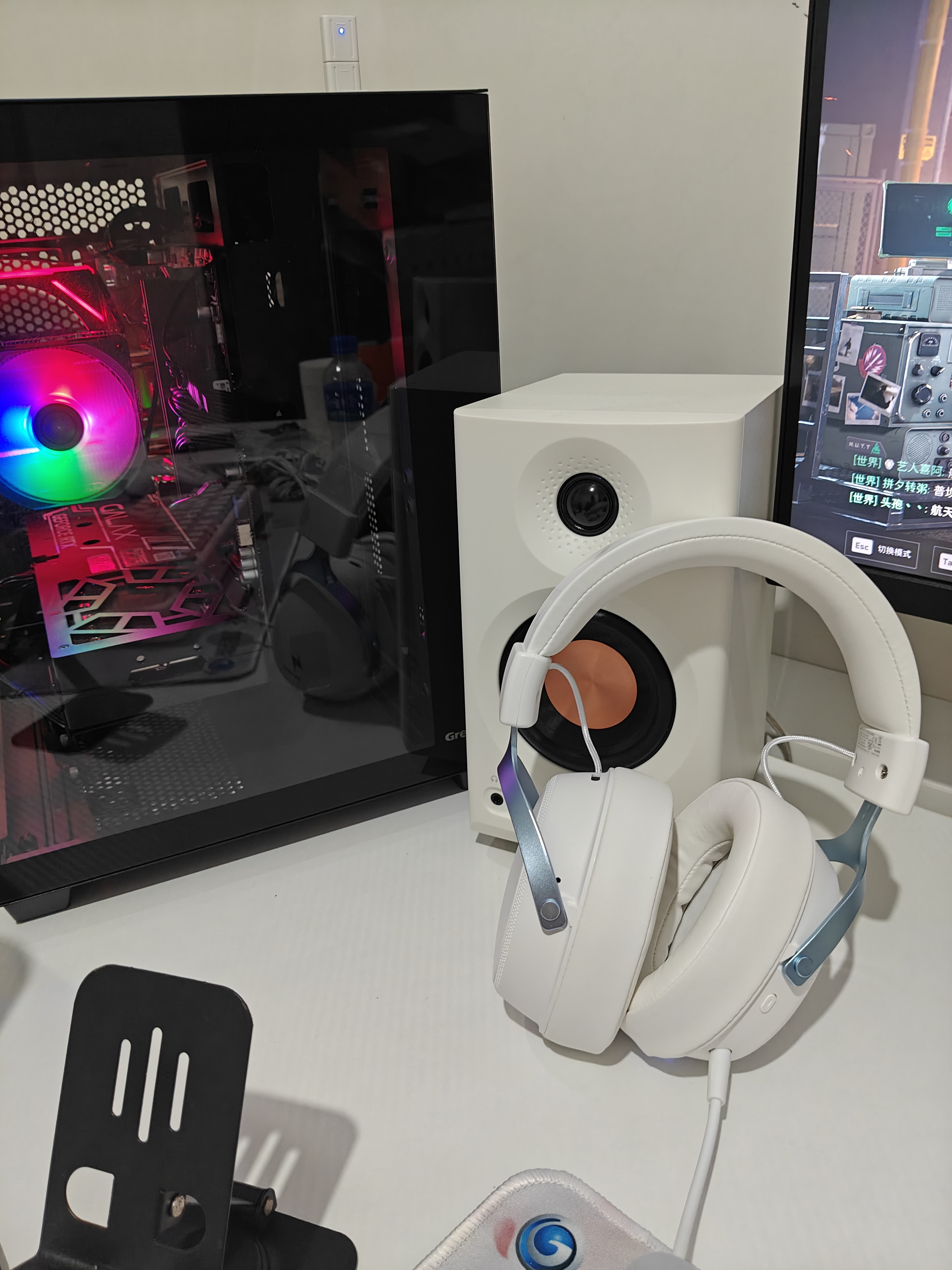 ATK海王星N9游戏耳机头戴式 四模连接无线耳机蓝牙耳机电竞游戏专用三角洲MOBA吃鸡270g轻量化 ATK海王星N9 Ultra星河蓝 实拍图