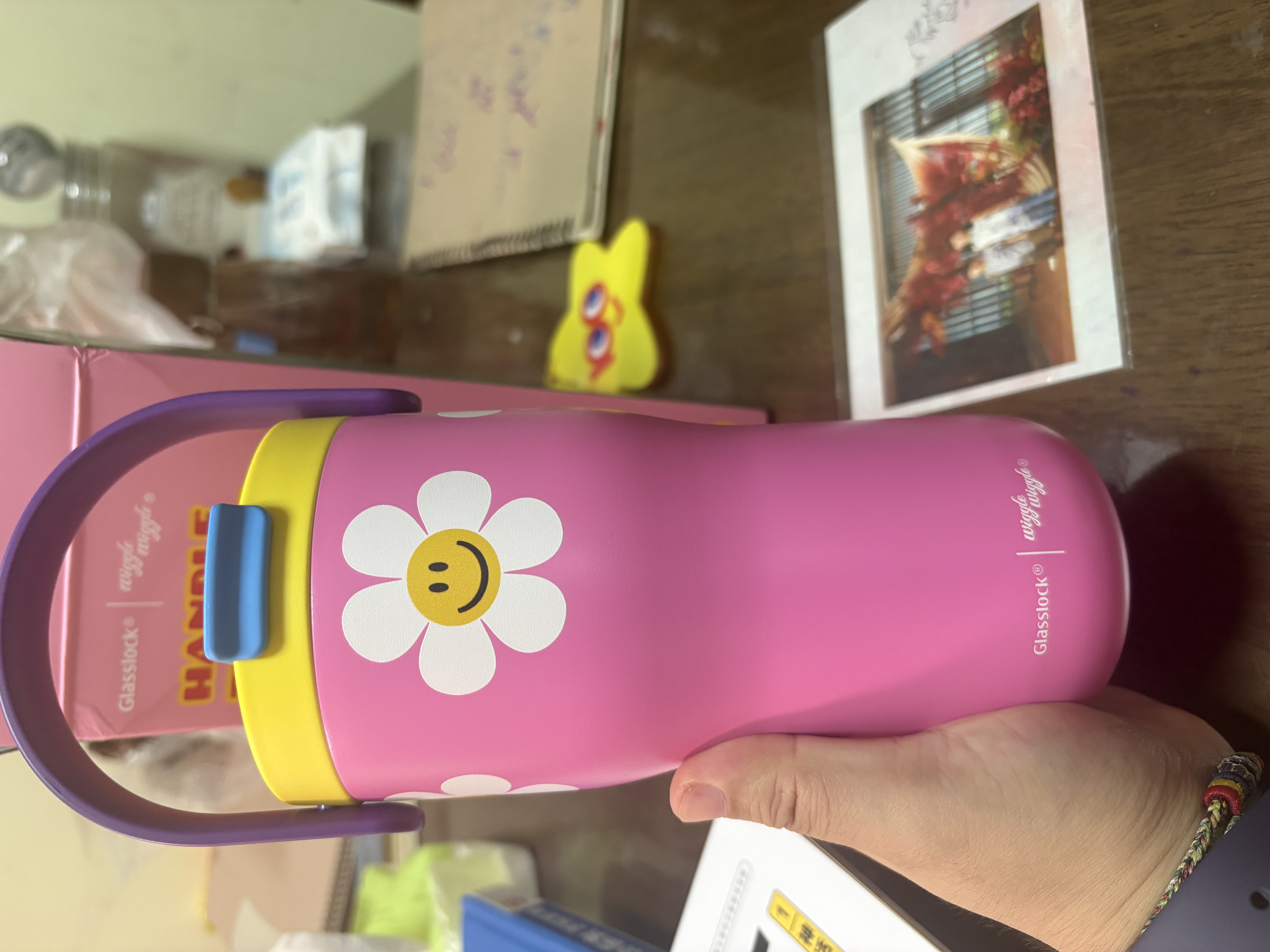 GLASSLOCK&wigglewiggle联名保温吸管杯双饮口拎拎杯高颜值生日礼物杯500ml 实拍图