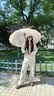 爱上雨24骨雨伞长柄男女士家用大号自动加固结实抗风暴雨专用定制直杆伞 全纤维中棒-加大-24骨梧桐米 实拍图