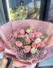 馨仪鲜花速递玫瑰向日葵康乃馨花束送女友老婆生日礼物同城配送 11朵粉玫瑰混搭花束 实拍图