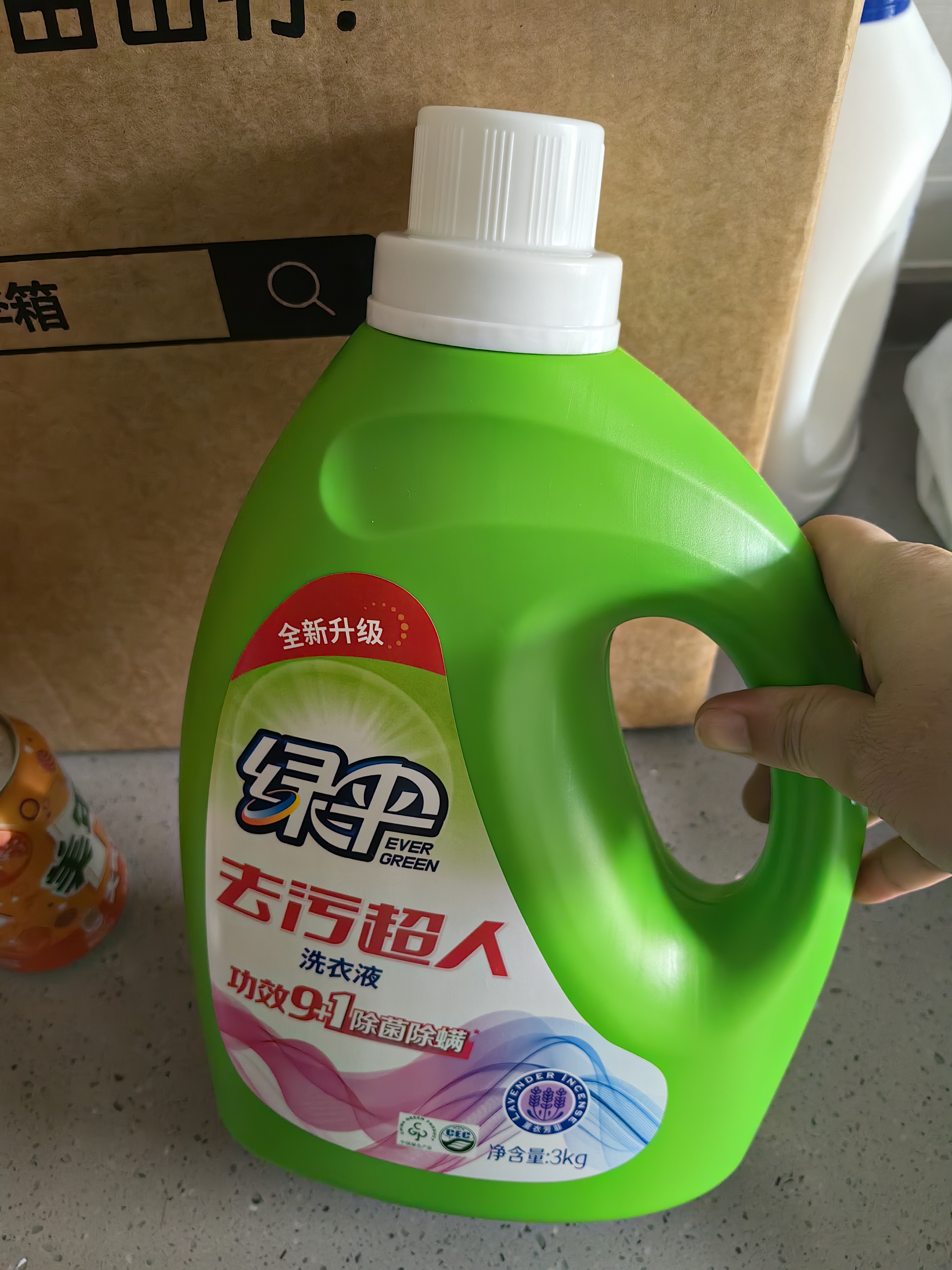 绿伞去污超人洗衣液快洗洗衣液6斤薰衣芳菲除菌除螨洗后留香易漂洗 实拍图