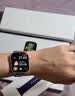 Apple/苹果 Watch S11 智能手表GPS款46毫米银色铝金属表壳雾紫色运动型表带M/L MEVX4CH/B 实拍图