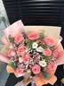 馨仪教师节鲜花速递玫瑰向日葵康乃馨花束送女友老婆生日礼物同城配送 11朵粉玫瑰混搭花束 实拍图