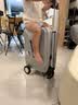 爱尔威（Airwheel）电动行李箱可骑行智能拉杆登机箱可坐可代步20英寸 SX豪华版一银 实拍图