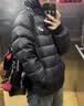 亚瑟士（asics）童装冬季中大儿童保暖连帽轻薄羽绒服外套【赠收纳袋】 001黑色 130 cm 实拍图