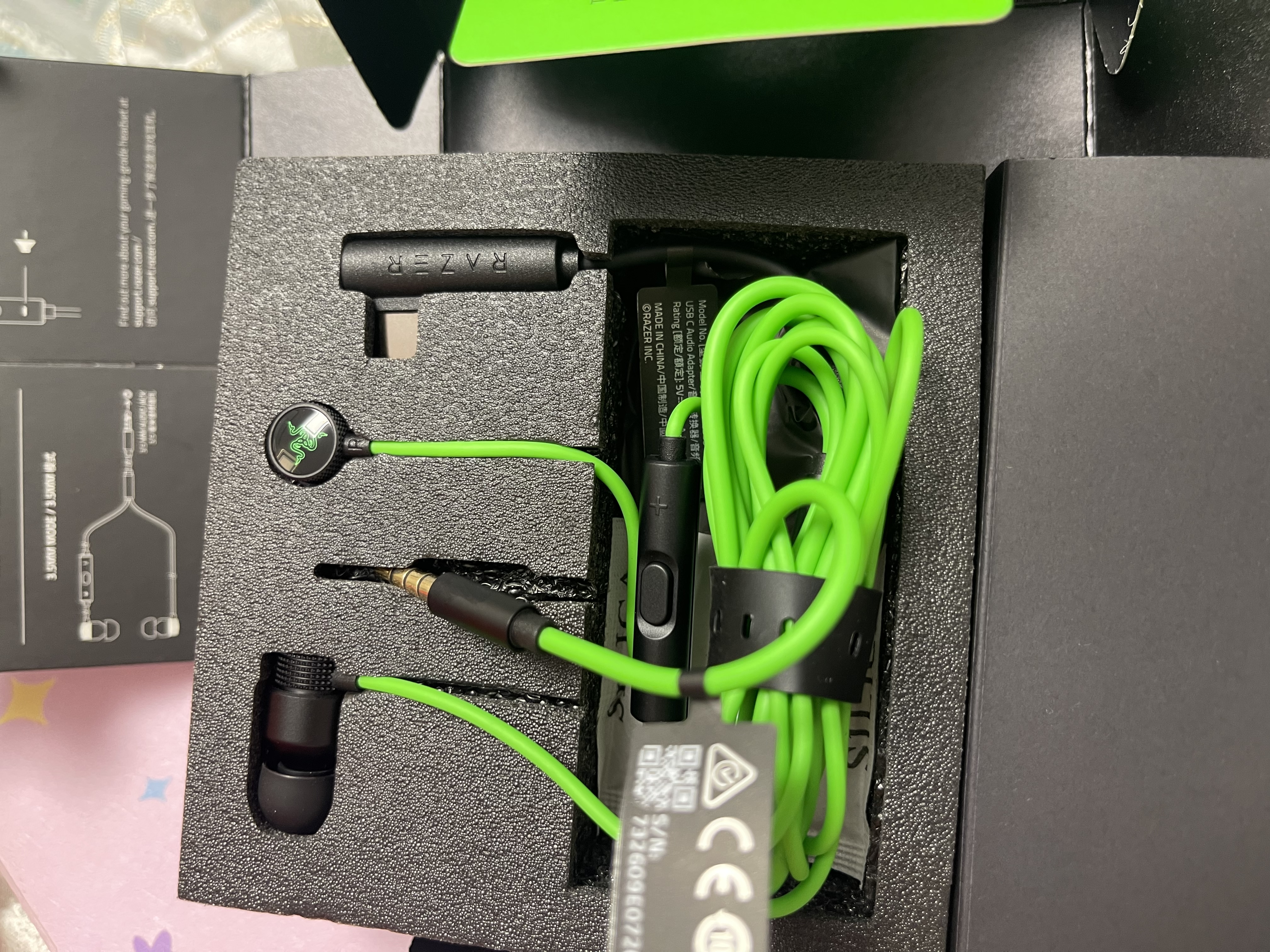 雷蛇（Razer）战锤狂鲨V3 有线入耳式耳机耳塞 7.1环绕声 吃鸡神器 三角洲官方指定 Type C（赠THX软件 可调EQ） 实拍图