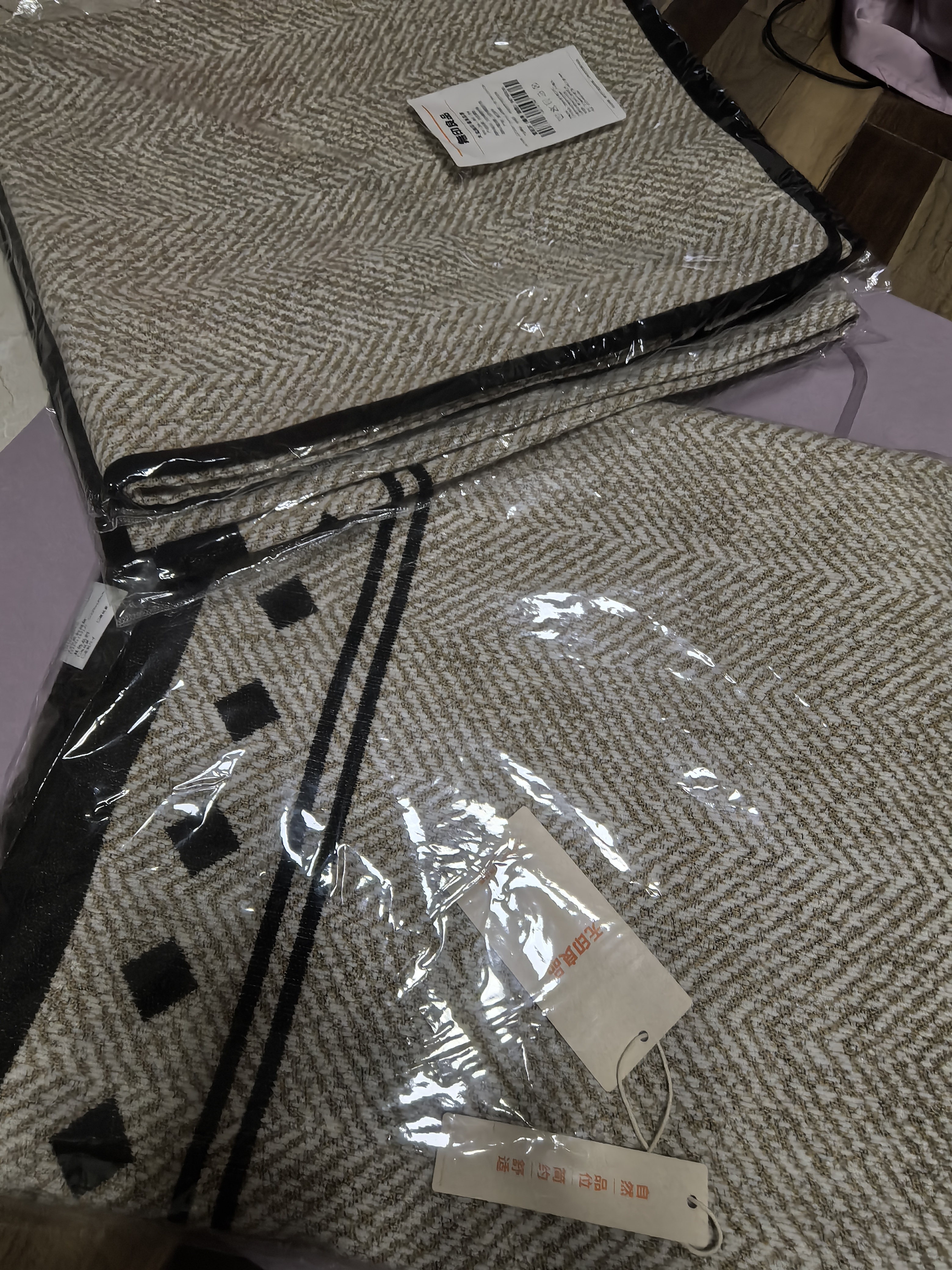 无印良品沙发盖布四季通用麻感沙发罩防滑扶手靠背巾90*90cm菱序 实拍图