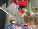 伊莉洛新娘公主皇冠头饰儿童节水晶发箍女童头箍女孩生日王冠宝宝发箍 银白水钻皇冠 实拍图