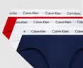 Calvin Klein内衣【吸湿速干】男士三条装提花ck棉质微弹舒适贴身三角内裤男 I03-月光白/枫叶红/海涛蓝 3条 L 实拍图