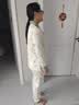 猫人【玻尿酸润肤】女士睡衣女秋纯棉10A抑菌性感星月印花家居服 实拍图
