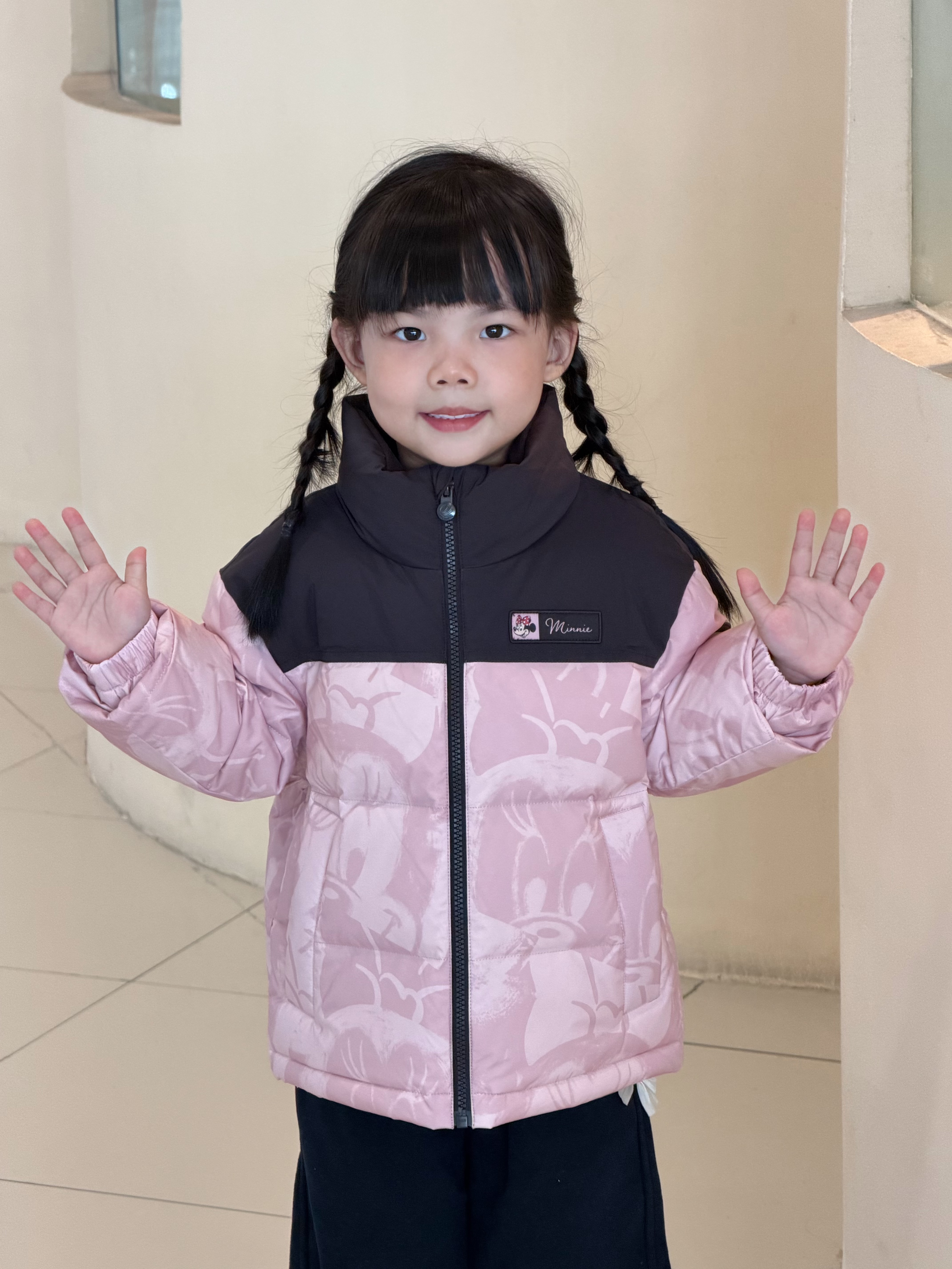 波司登26年冬季男女儿童加厚时尚运动立领短款羽绒服外套T260246110 实拍图