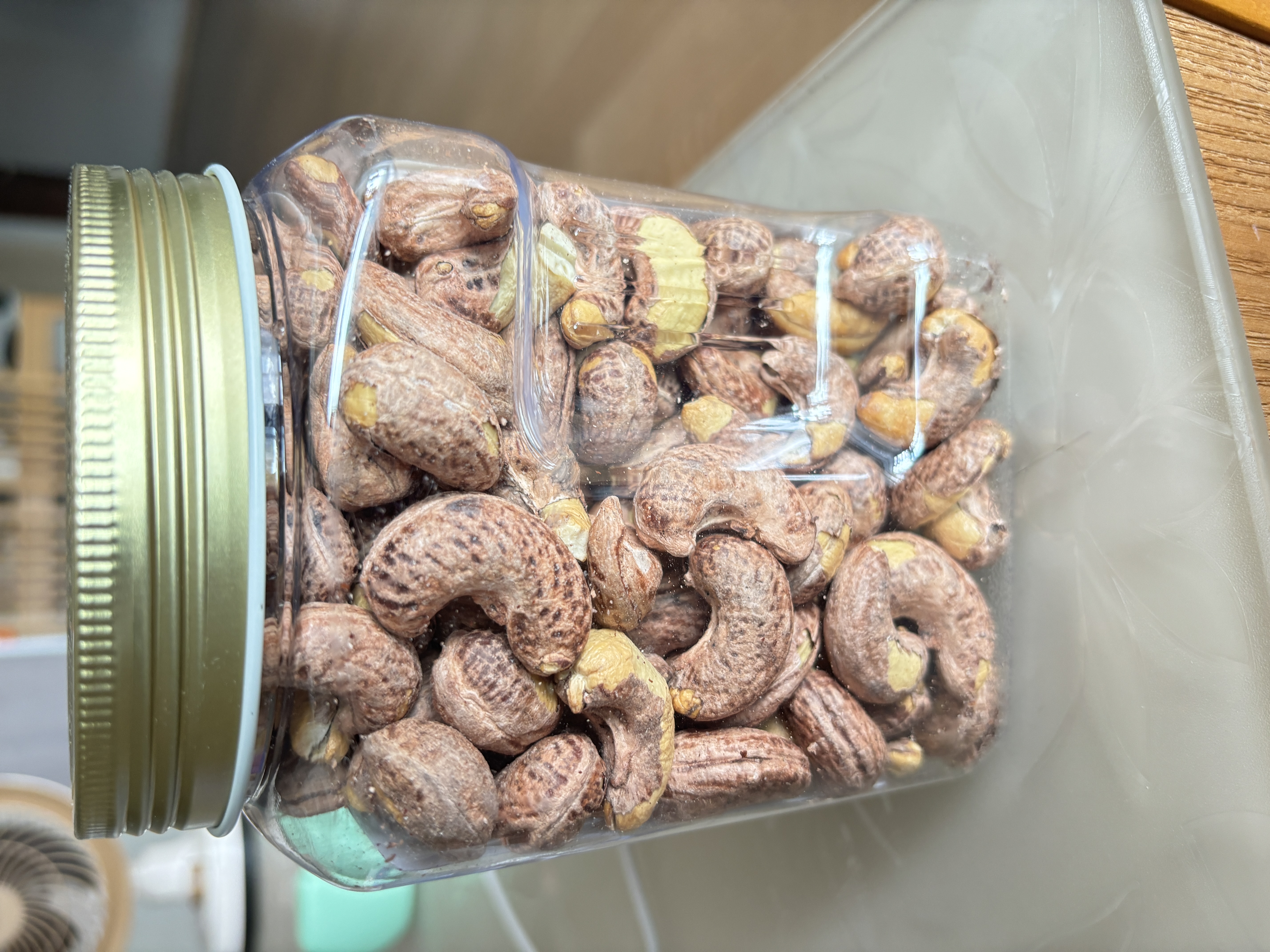百草味高端紫皮腰果500g 每日坚果特大果休闲零食罐装送礼【本味甄果】 实拍图