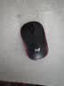 罗技（Logitech）M185鼠标 无线鼠标 办公鼠标 对称鼠标 黑色红边 带无线2.4G接收器 实拍图