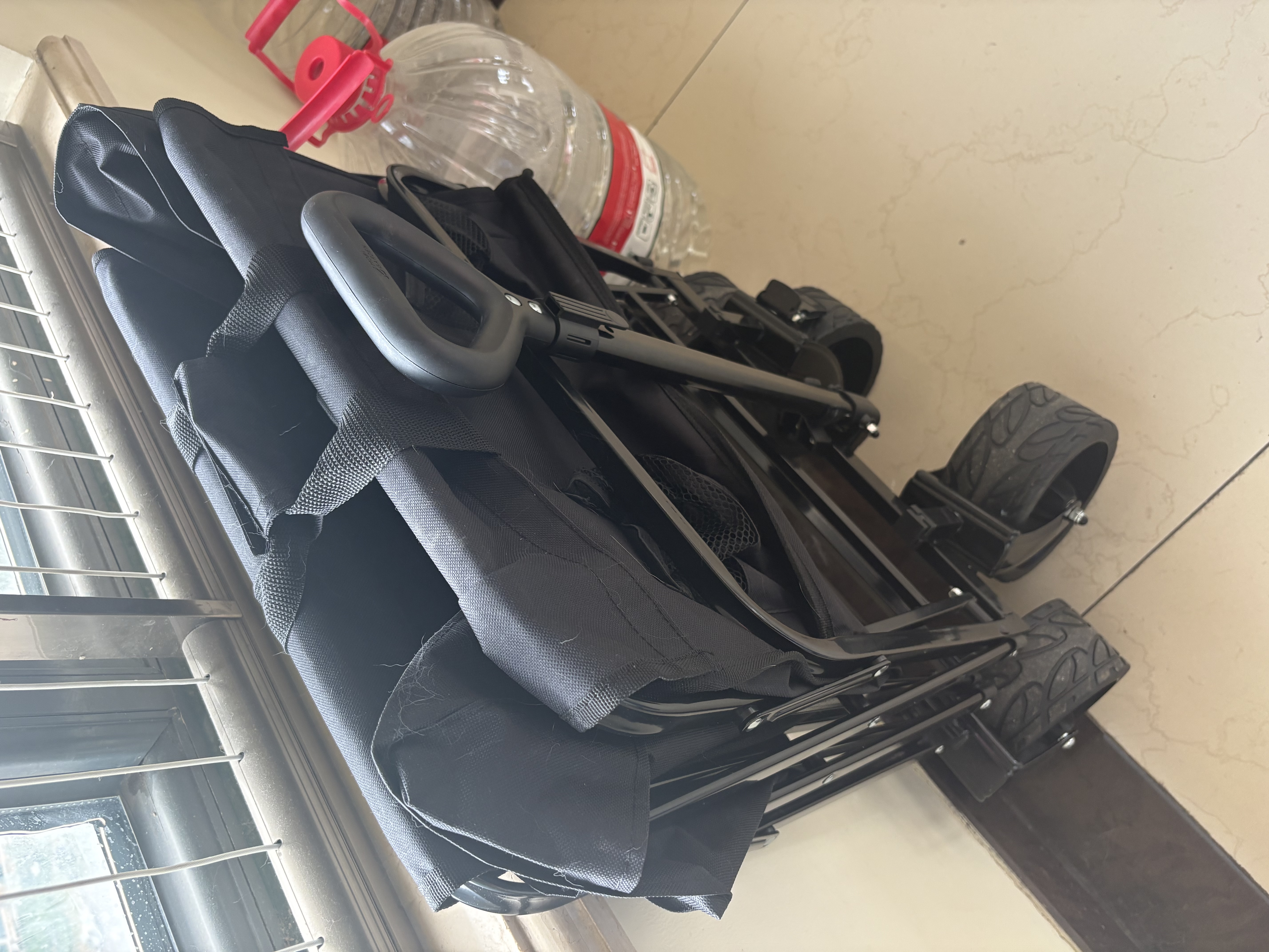 牧高笛（MOBIGARDEN）星际推车A100 户外大容量宽轮双刹折叠露营车 NX25689028 曜石黑 实拍图