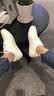 回力小白鞋学生情侣男鞋透气运动休闲鞋女帆布鞋 白红（3M反光） 35 实拍图