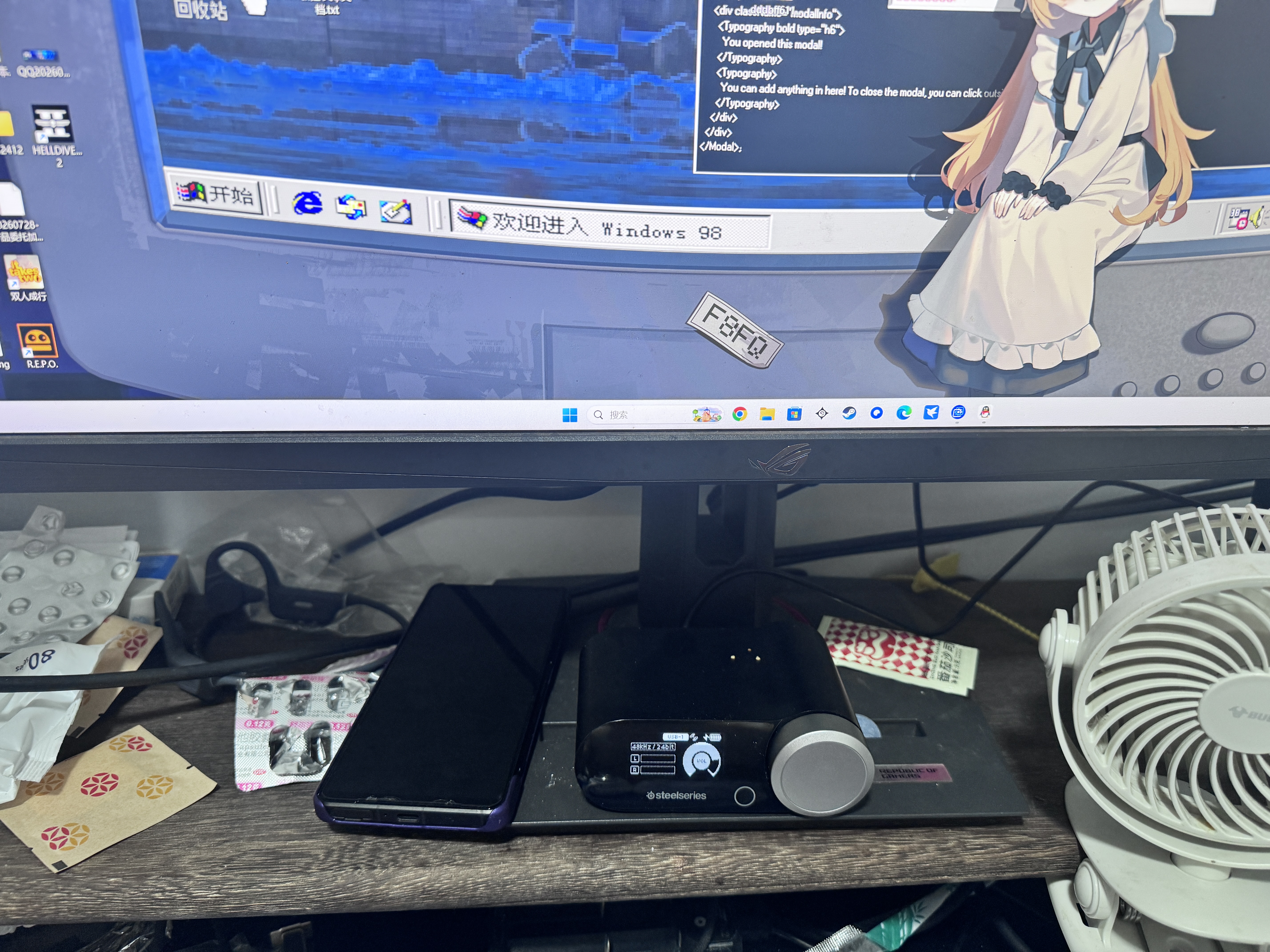 赛睿（SteelSeries）【Faker冠军同款】寒冰新星Arctis Nova Pro Wireless白电竞头戴式无线游戏台式四模耳机ANC环保装 实拍图