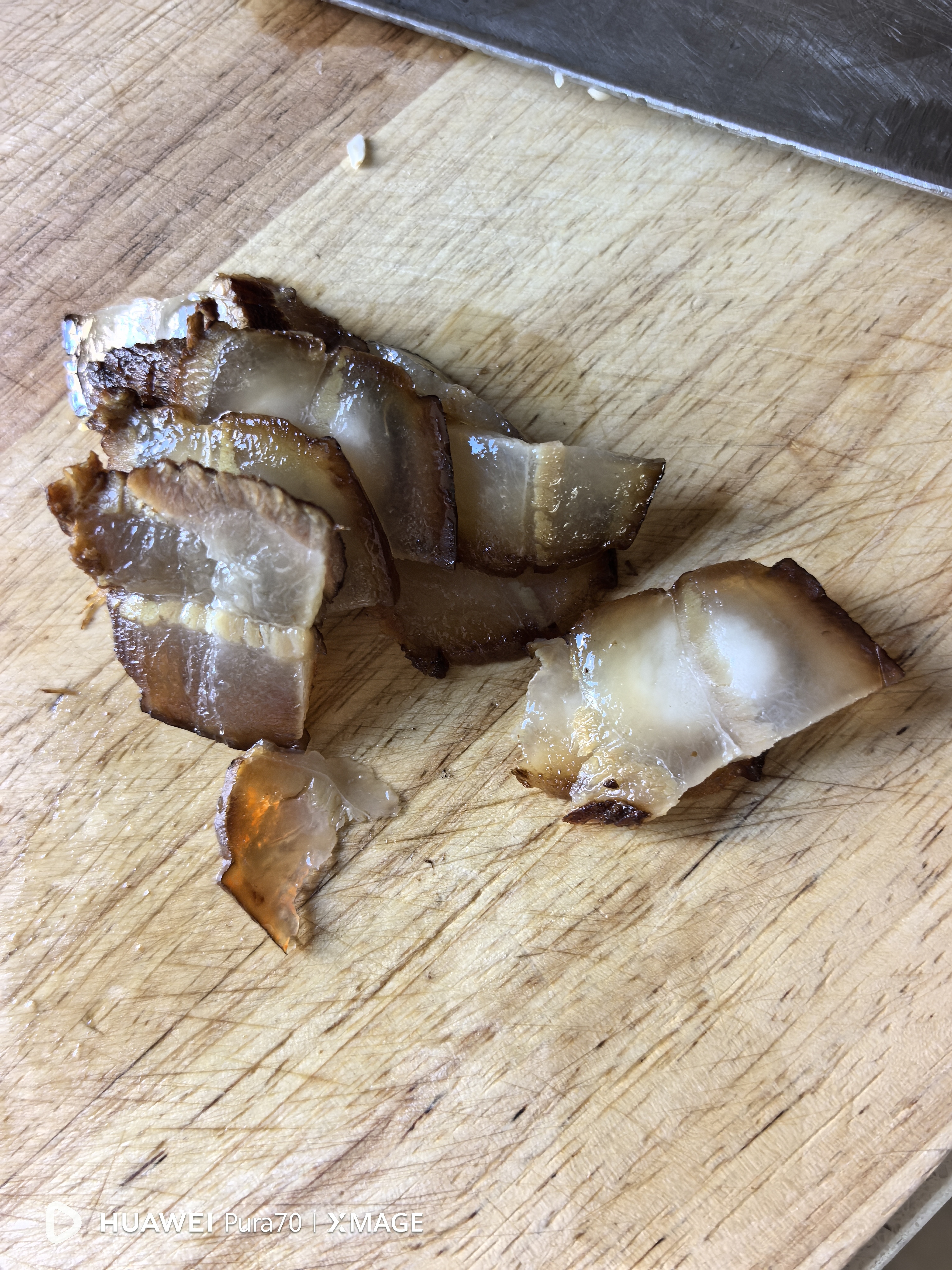 杨大爷 烟熏腊味农家湖南特产腊肉咸肉 湘西老腊肉1斤装500g 实拍图