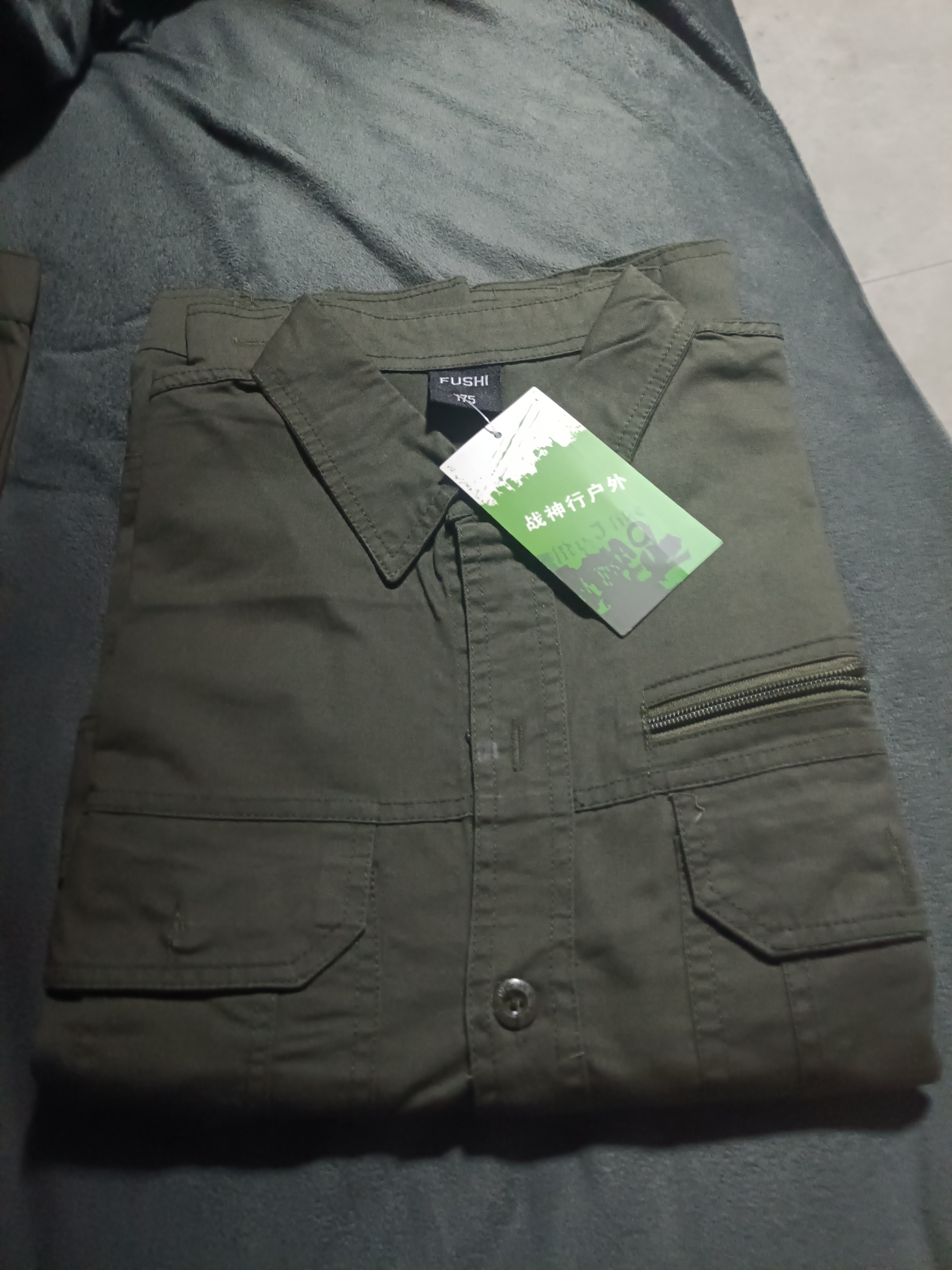 鑫诺益纯棉夏季薄款工作服男电焊工作服套装纯棉工装户外防烫耐磨劳保服 军绿色夏季套装五兜 XL 175码【125-145斤】 实拍图