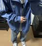 adidas通勤百搭三条纹休闲运动夹克外套男女春秋阿迪达斯三叶草   深靛蓝（推荐选大一码)   L 实拍图
