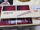 京东京造 筷子 家用食品接触级餐具无漆无蜡楠竹【天然雕花】12双装 实拍图