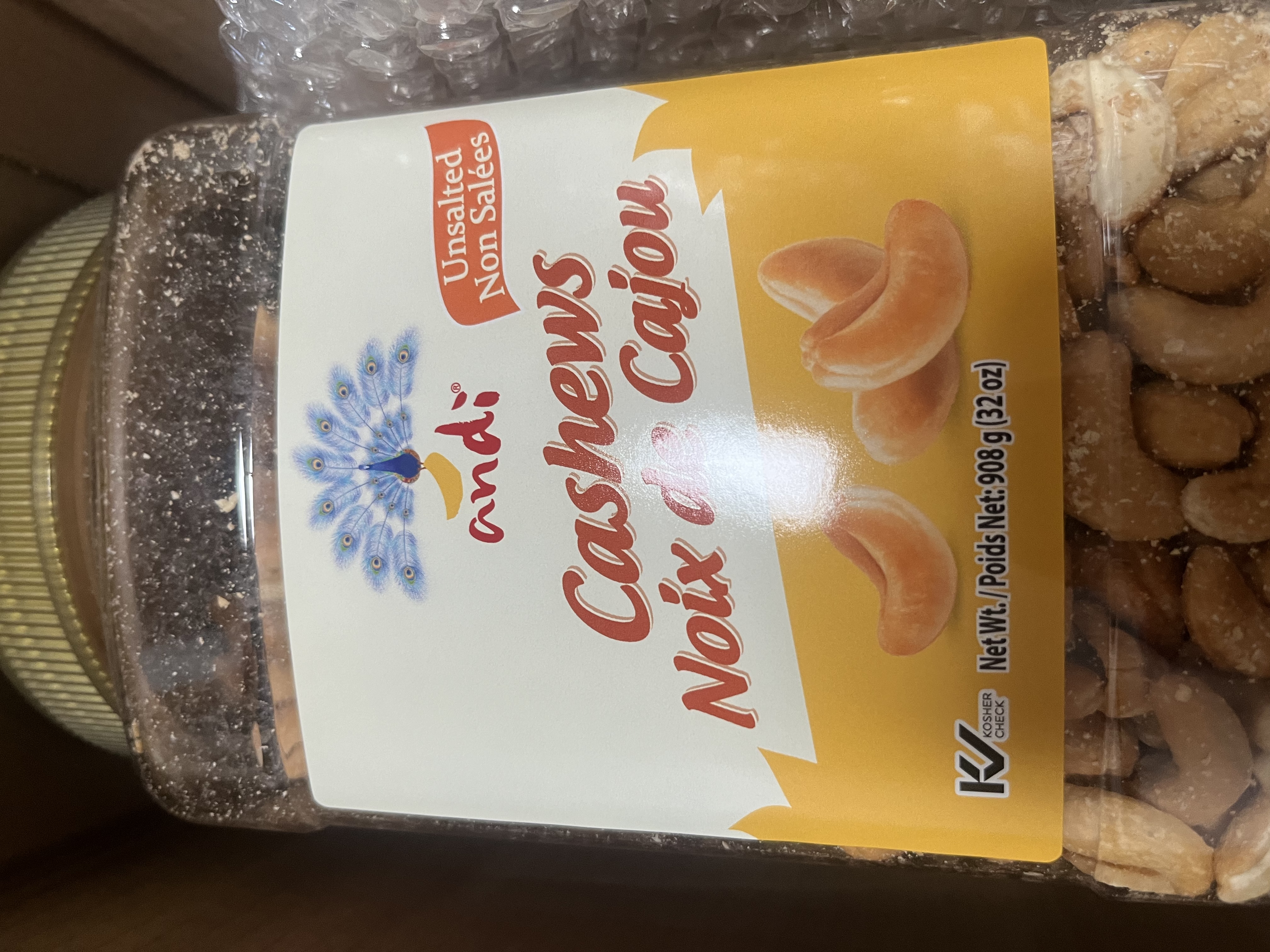 Dan·D pak丹帝精选原味无盐腰果908g每日坚果零食礼盒礼品costco 实拍图