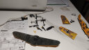 JEU4D模型二战飞机模型德国战斗机美国海盗喷火飓风拼装军事玩具 德国BF109N03黄色 实拍图