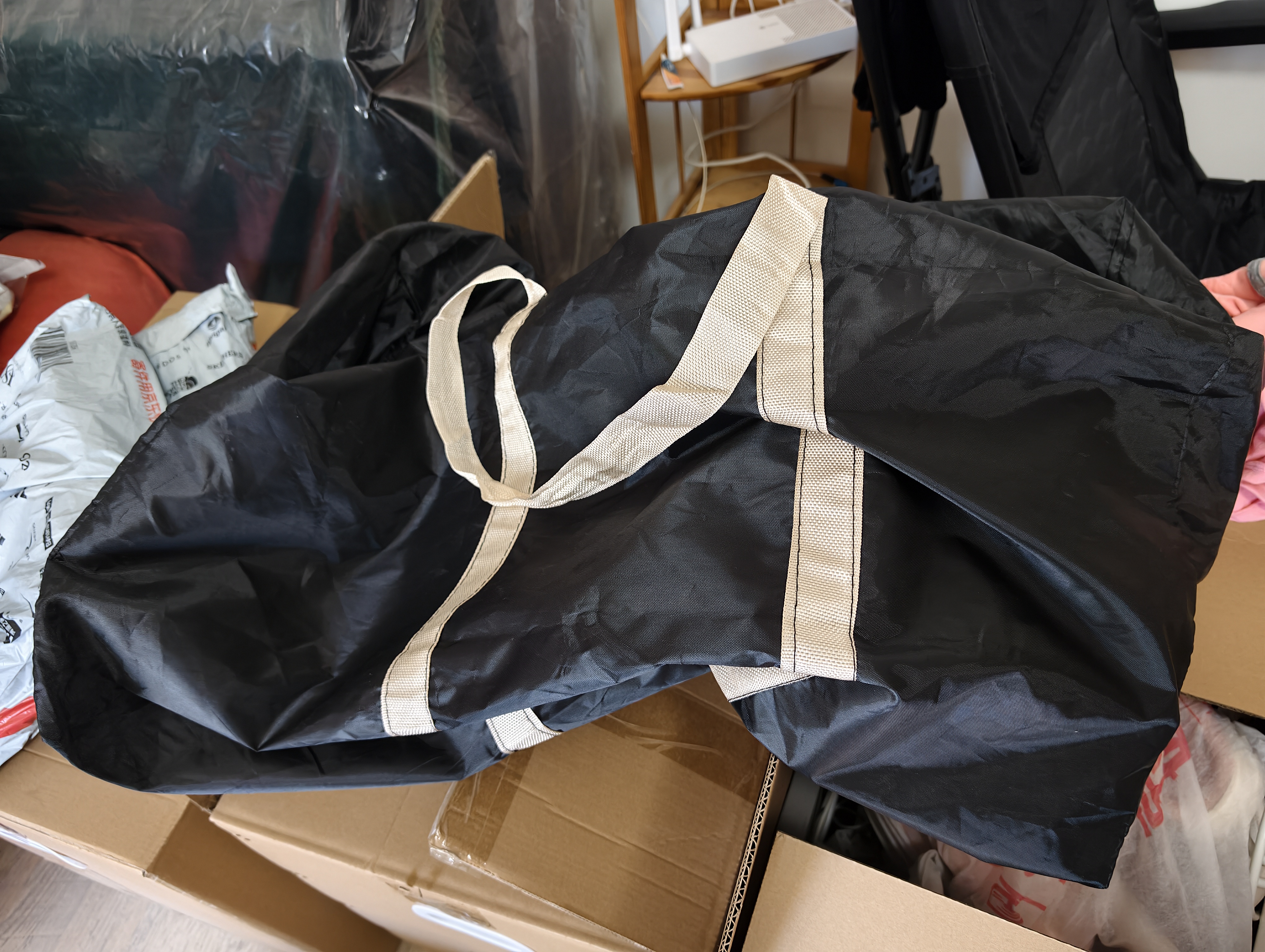毕亚兹搬家袋打包神器袋编织袋衣服棉被子搬家打包袋超大3只装牛津布 实拍图