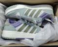 adidas ENTRAP美式校园风运动鞋少年感复古篮球风板鞋阿迪达斯   汉玉白/橄榄绿/银灰绿   41 实拍图
