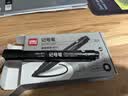 得力（deli）黑色粗头记号笔物流油性笔 墨量升级大容量快递签字办公文具马克笔 10支/盒 P06881 黑色 实拍图