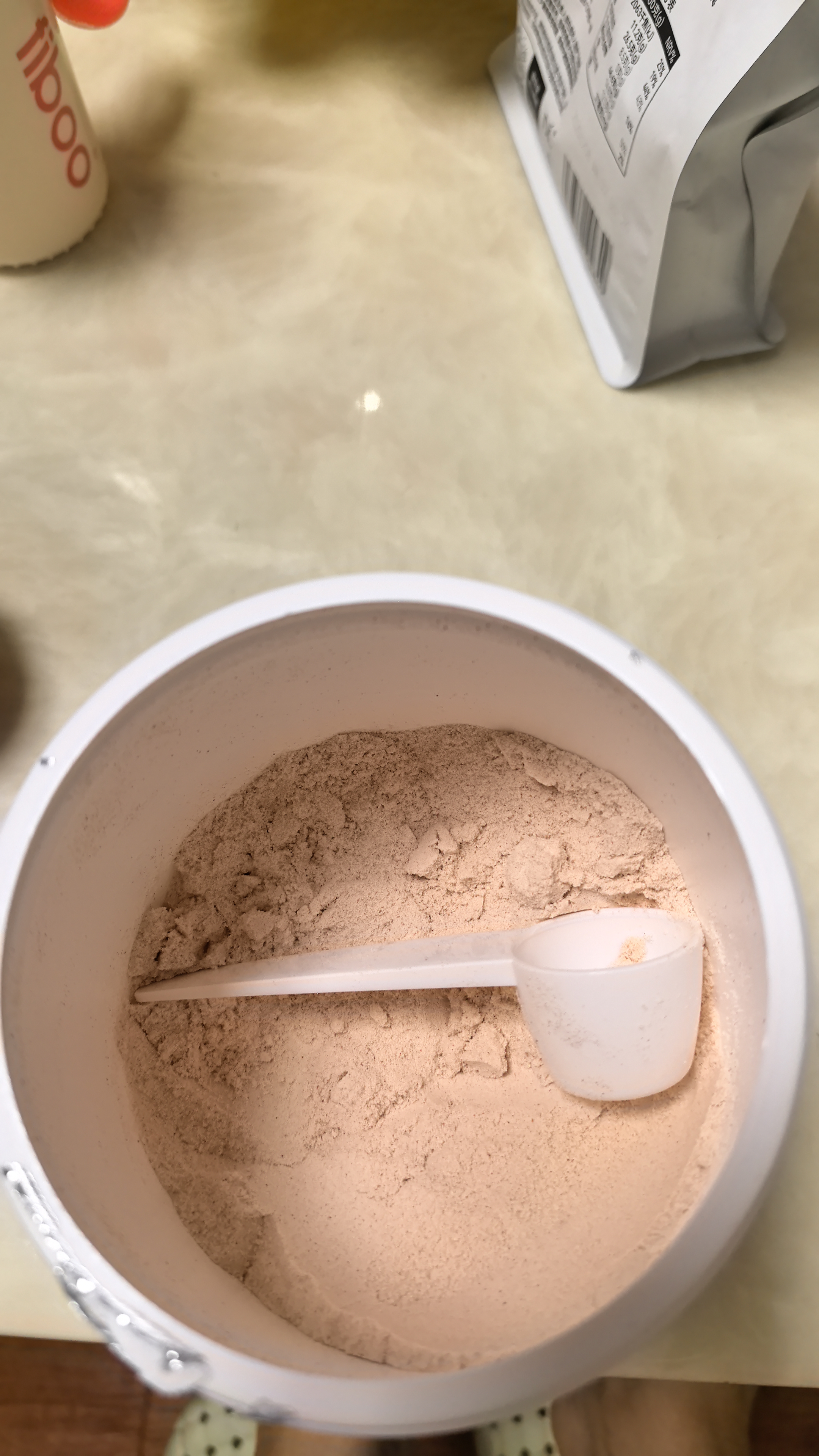 FIBOO纯净蛋白粉代餐女性健身塑形75%高蛋白补营养 轻乳莓莓味455g*2桶 实拍图