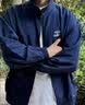 adidas休闲时尚宽松运动夹克外套长袖上衣男秋冬阿迪达斯三叶草 实拍图