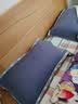 金号A类纯棉枕巾五层纱布宿舍家用床上用品学生枕头巾单条装 76*52cm 实拍图