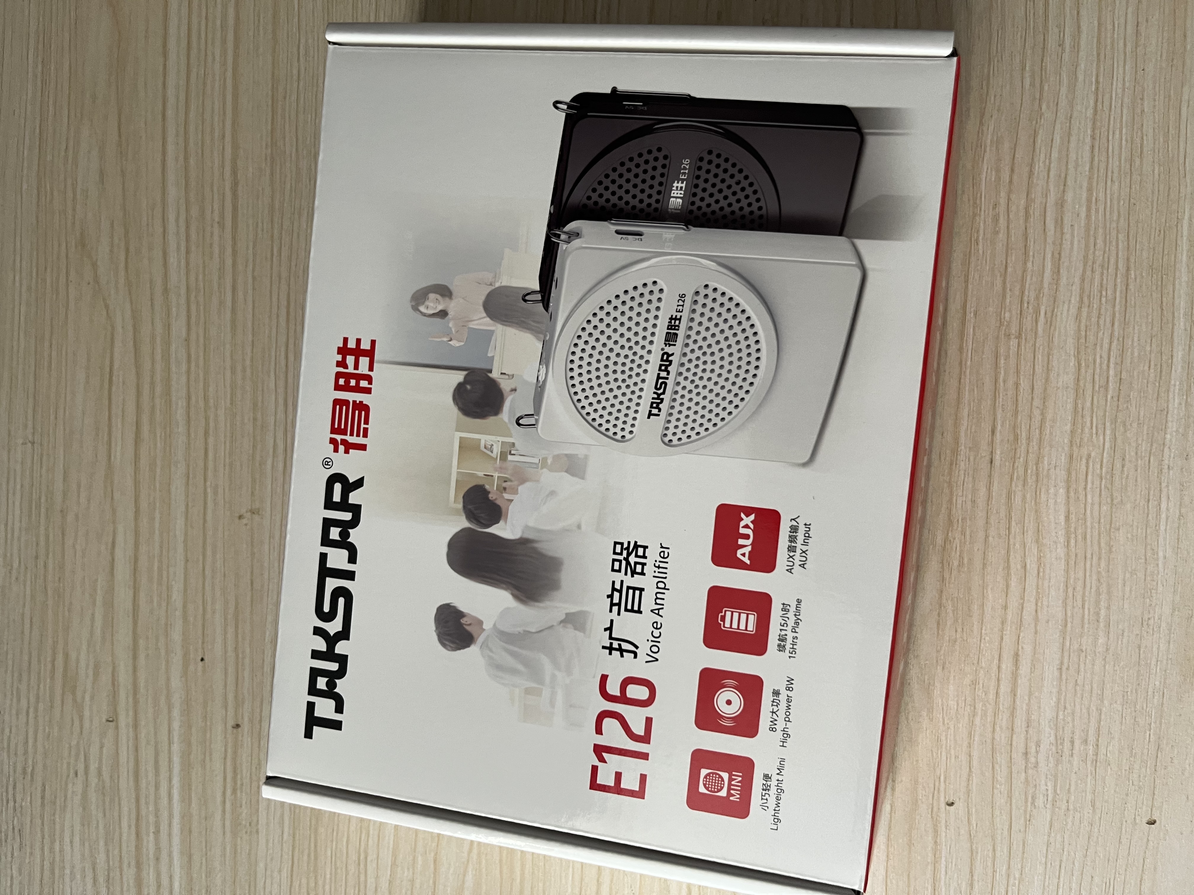 得胜（TAKSTAR）E126(二代)小蜜蜂扩音器教师专用上课麦克风德胜讲课喇叭扩音器宣传音响 白色 实拍图
