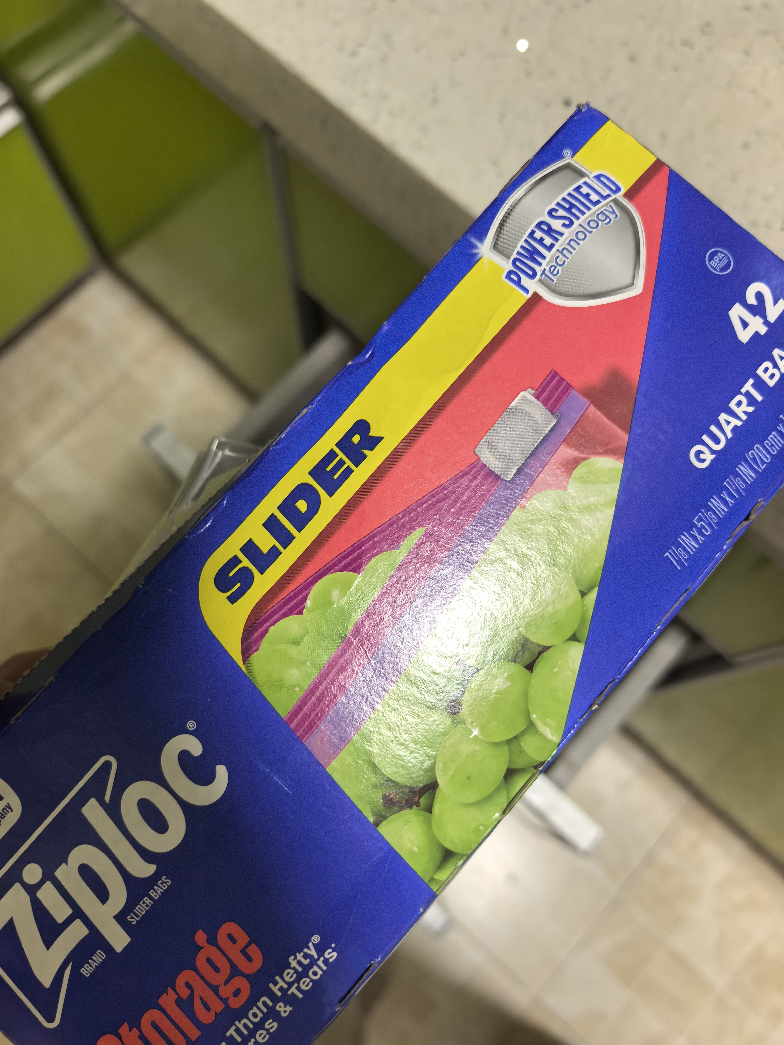 ziploc密保诺拉链式保鲜袋中号42个 可重复使用 食品级密封袋 实拍图