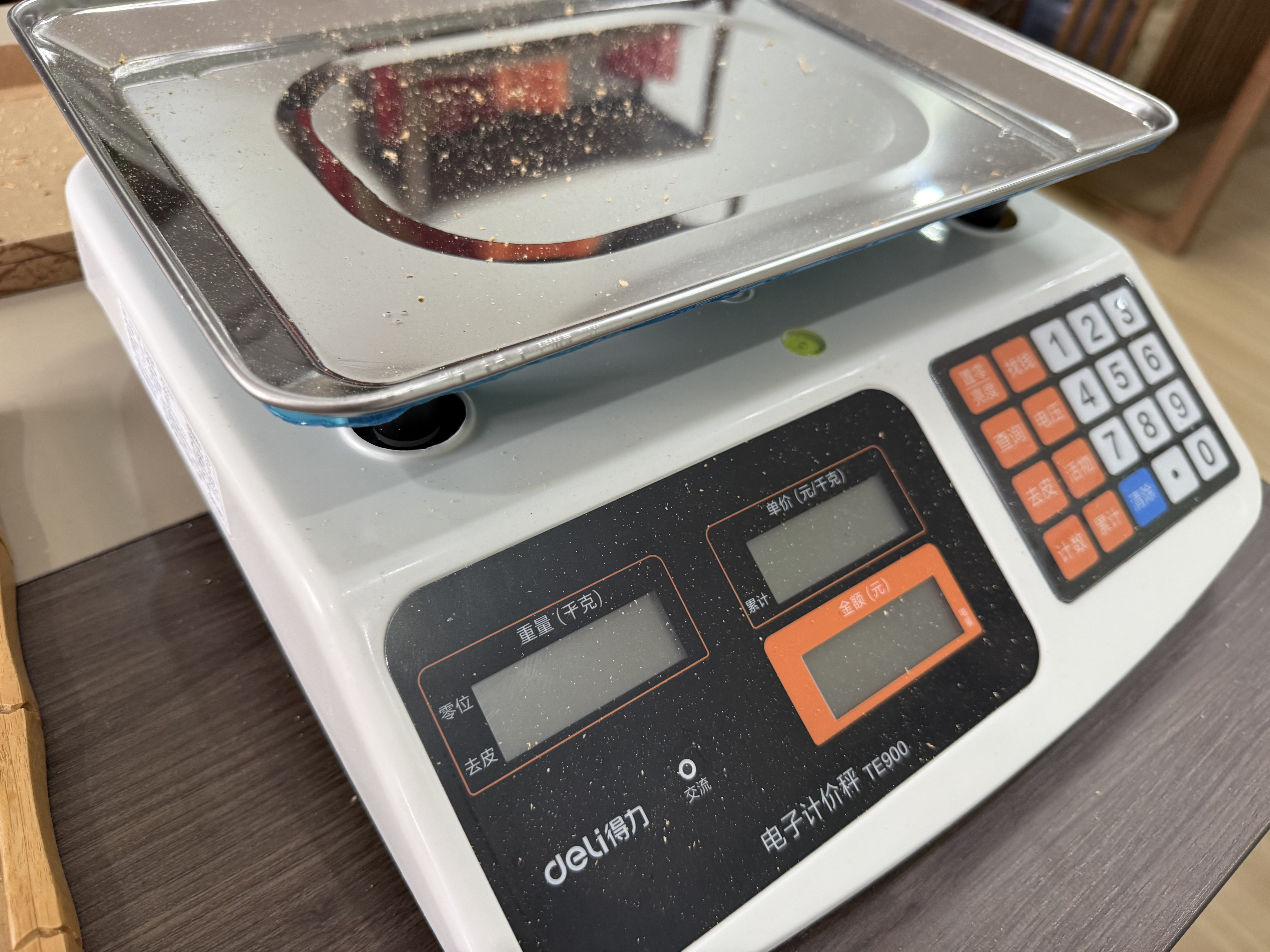得力（deli）称重电子秤商用台秤计价秤计数电子称菜场超市高精度卖菜专用秤 1台 TE900 实拍图