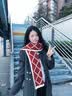 Charm Kendo围巾女秋冬季2026新款保暖围脖披肩氛围感生日新年礼物送女生女友 送女朋友实用老婆 红配米 实拍图