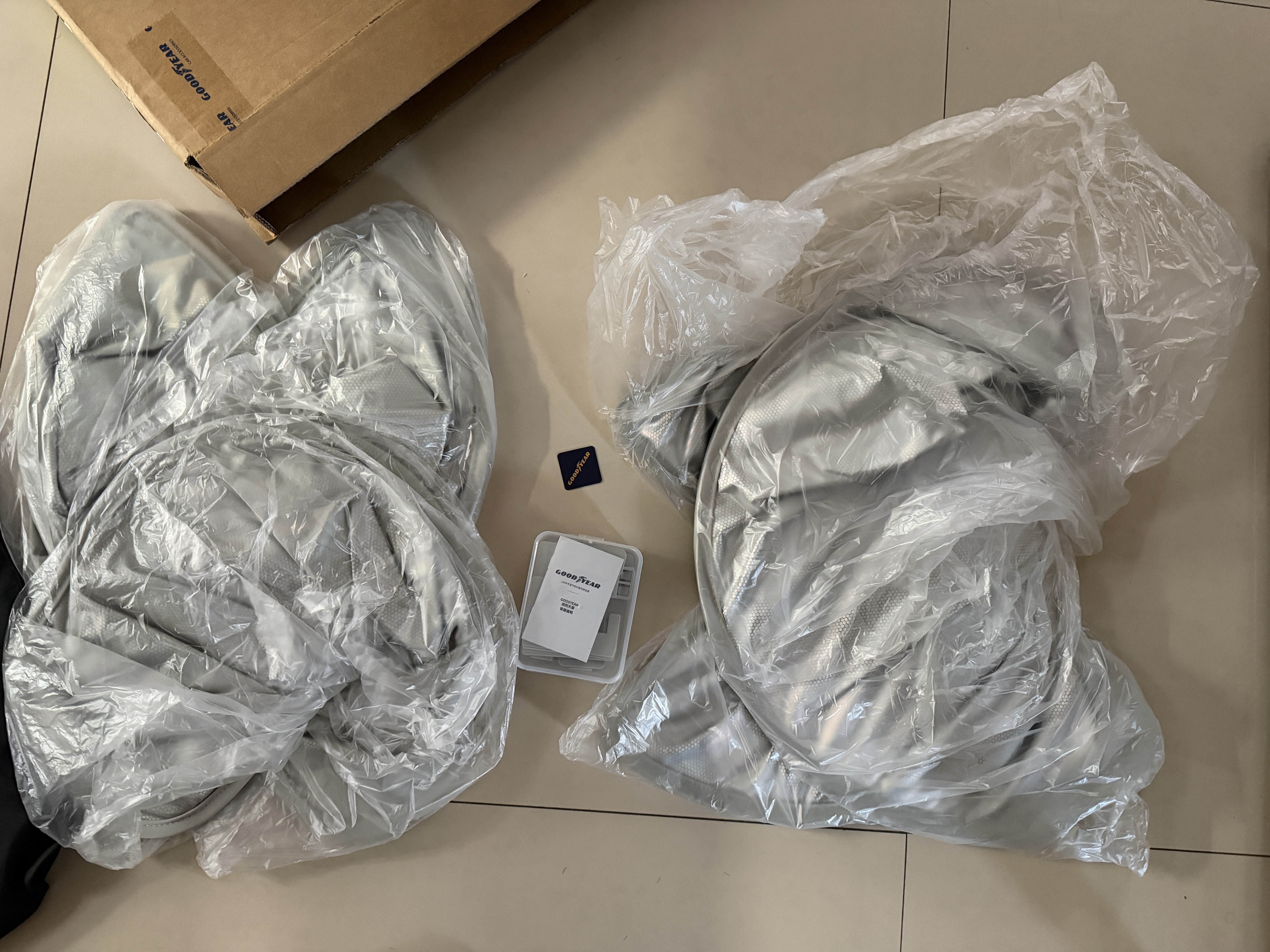 固特异（Goodyear）汽车遮阳帘适用特斯拉model y遮阳天幕防晒隔热车窗遮阳挡板双层 实拍图