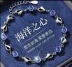 GLTEN施华洛世奇锆海洋之心足银手链女款2026新款高级感生日礼物送女友 7颗挚爱蓝宝石·手链+礼盒证书 实拍图